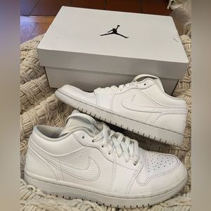 All white women’s Air Jordan 1 Low